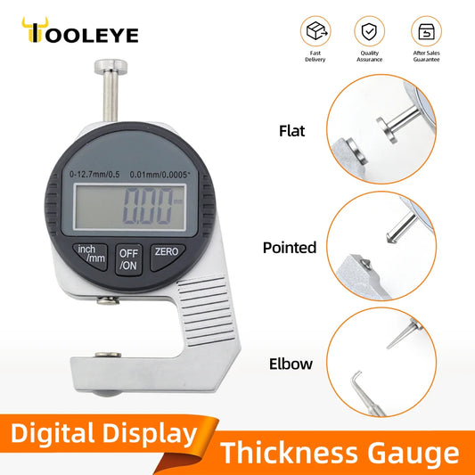 Digital Thickness Gauge Measuring Tools Electronic Thickness Meter Measure Thickness Of Paper Cloth Thin Metal Micrometer 0.01mm