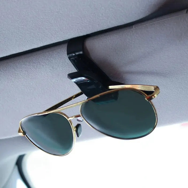 2PCS Universal Car Auto Sun Visor Glasses Box Sunglasses Clip Card Ticket Holder Fastener Pen Case Eyeglasses Clips Accessories