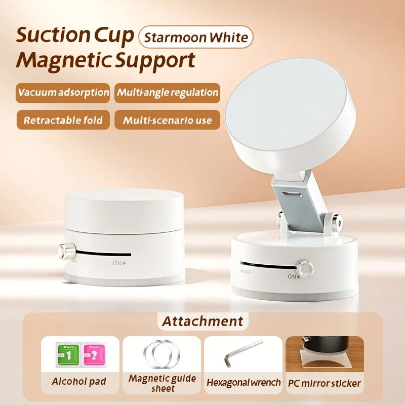 Vacuum Magnetic Suction Cup Folding  Swivel Stand Mobile Phone Holder